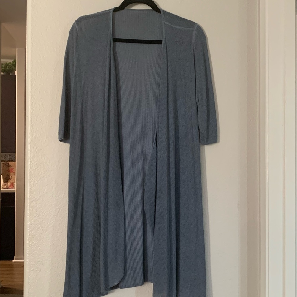 Blue duster